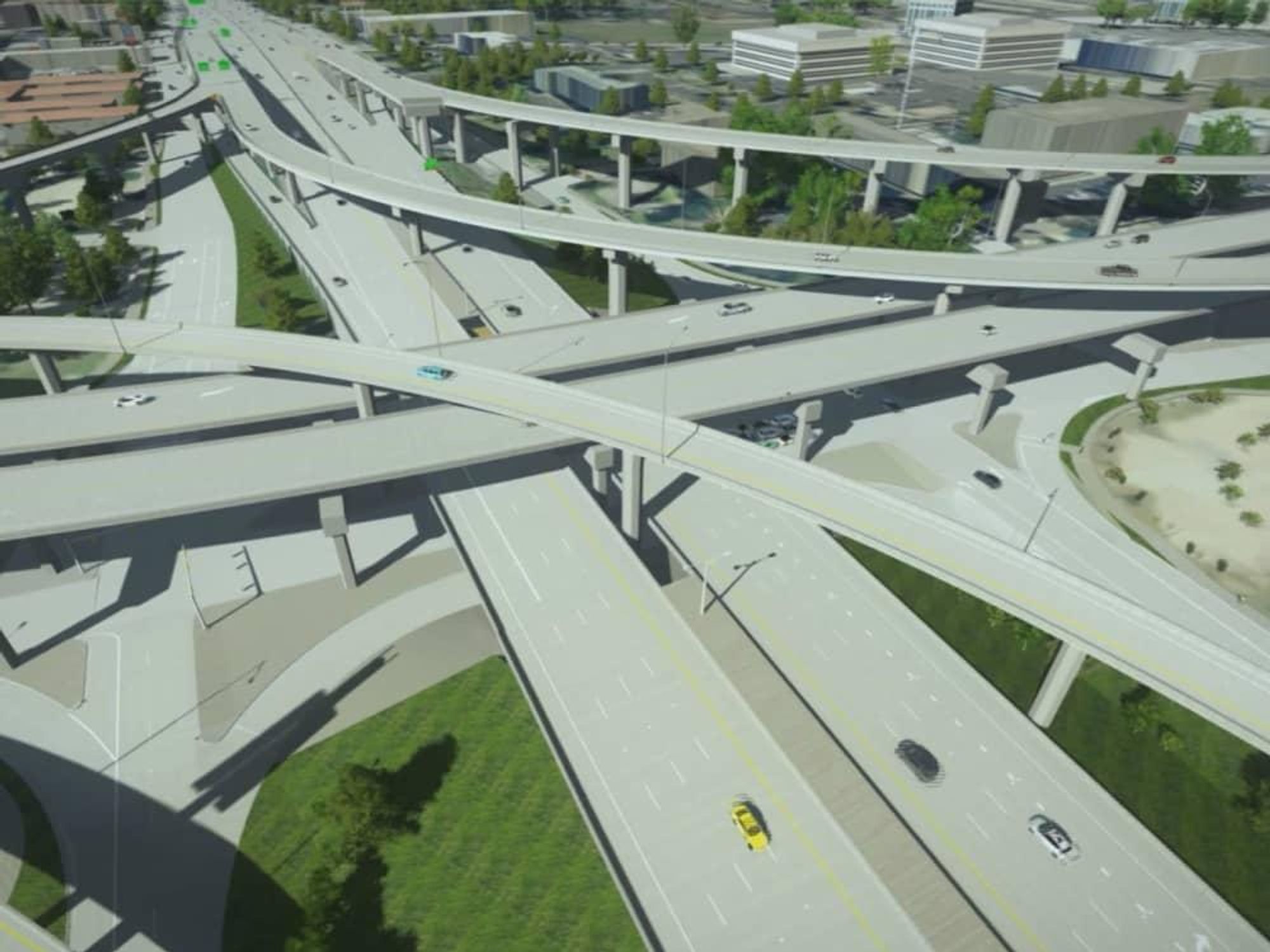I-35 at 183 North Austin new ramps rendering