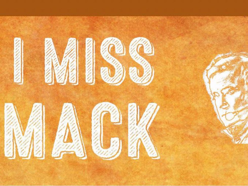 I Miss Mack webpage for Mack Brown