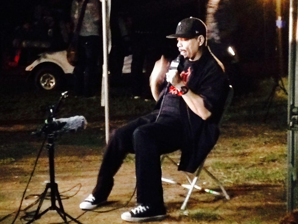 Ice-T backstage at Fun Fun Fun