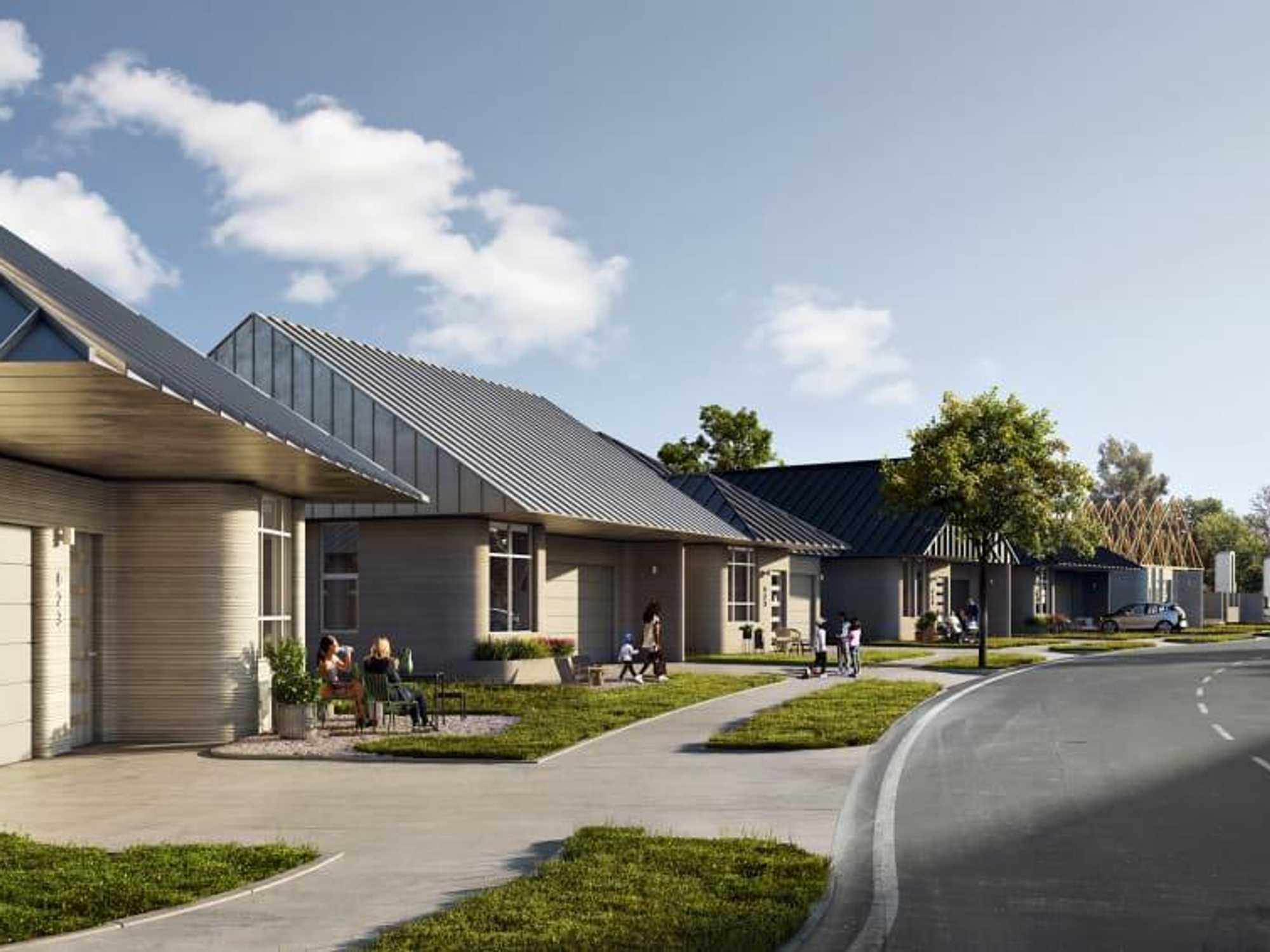 ICON and Lennar 3D printed homes rendering