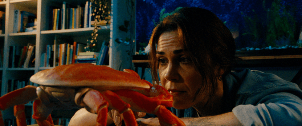 In Waves still shot, crab and wife.