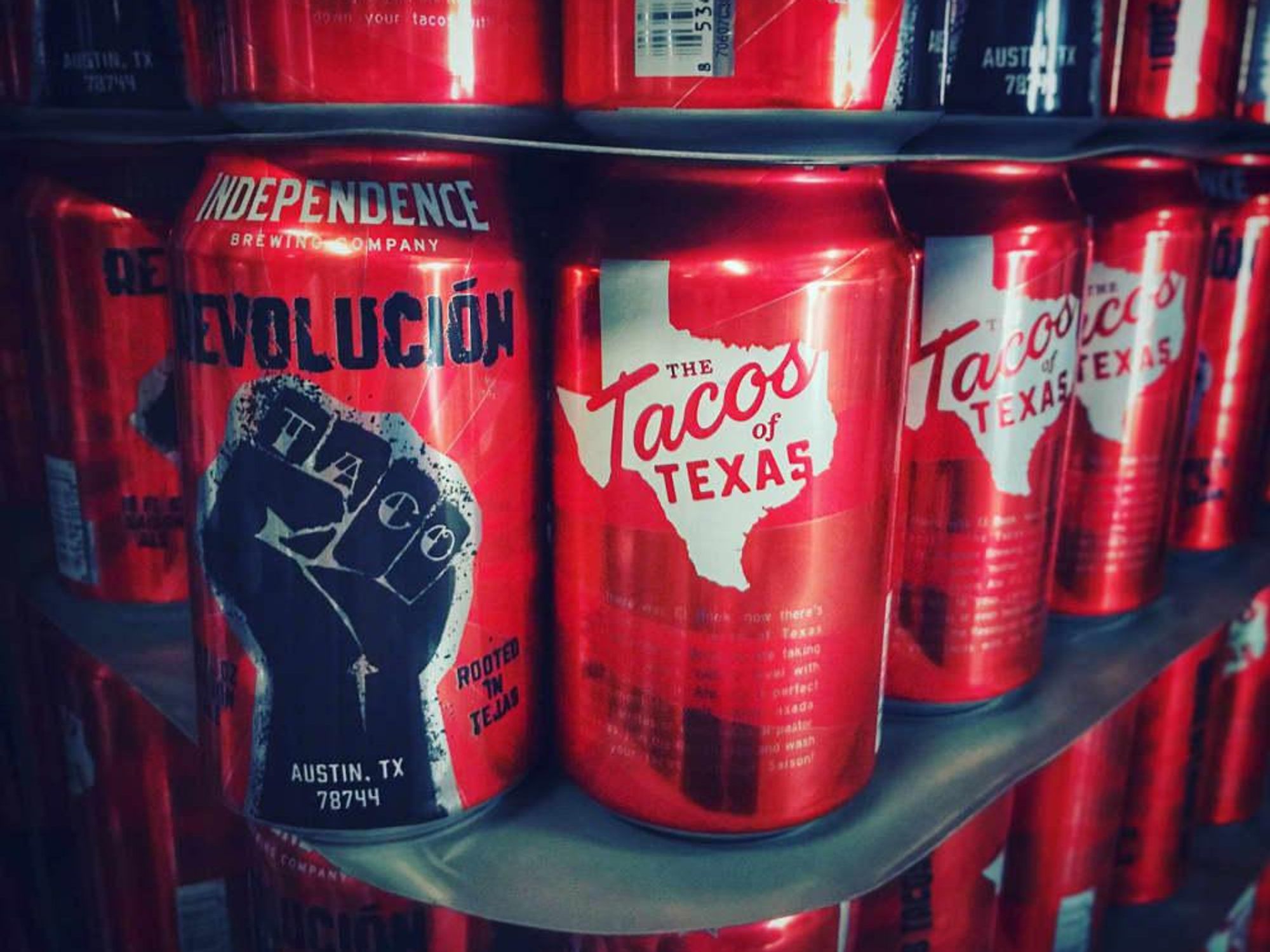 Independence Brewing Co. Revolución Saison Ale Tacos of Texas