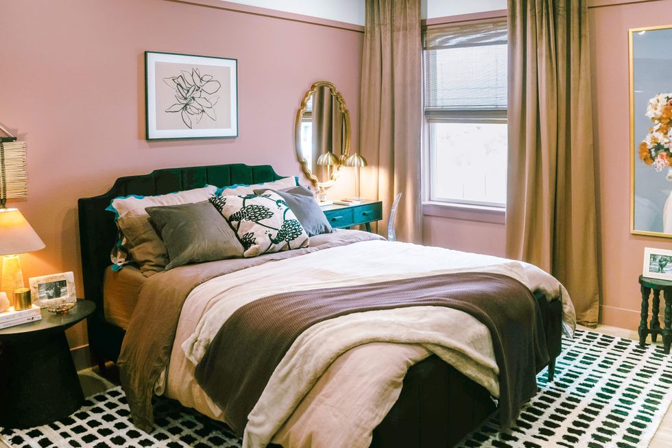 Interior of Gail's new bedroom.