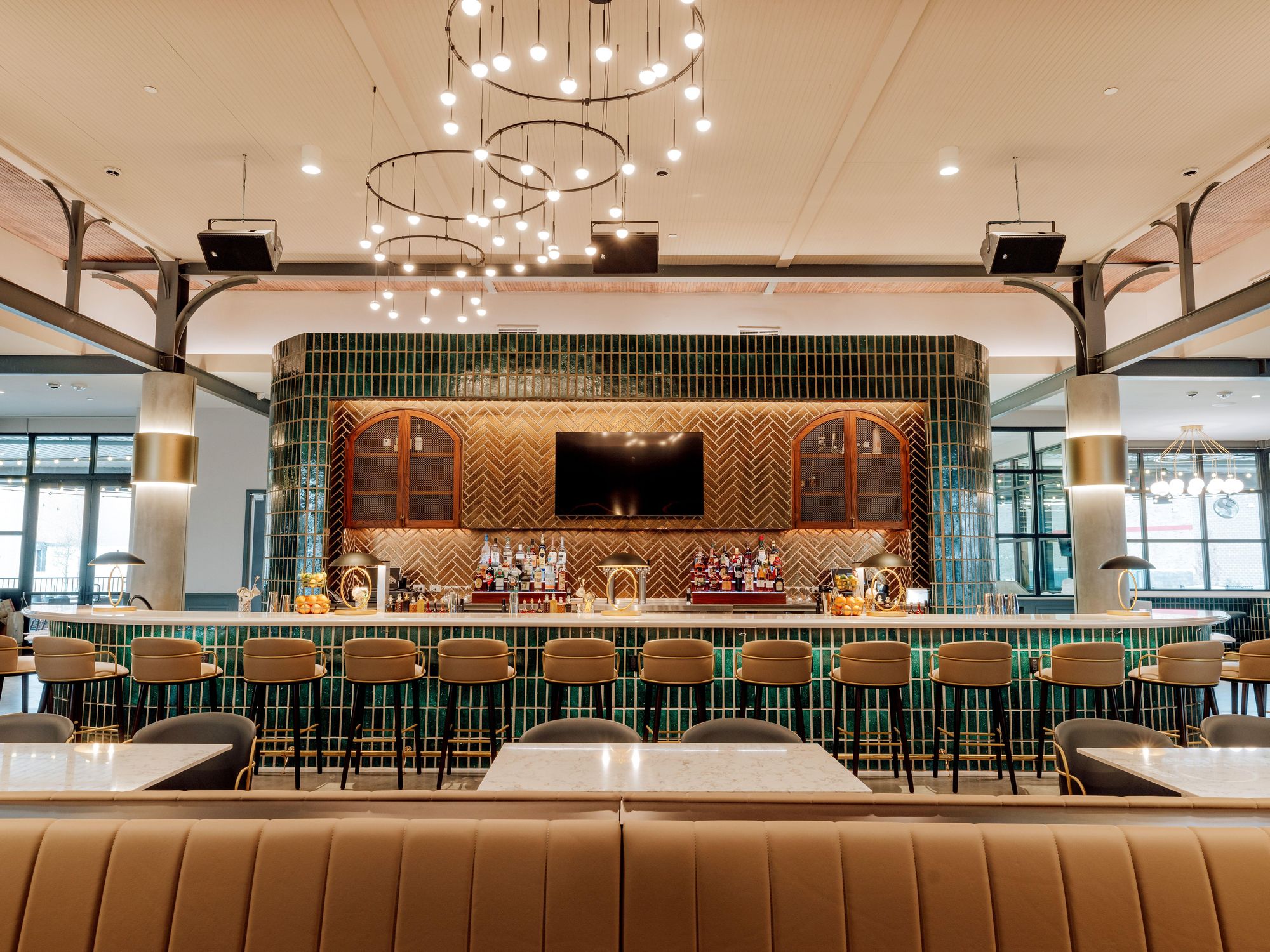 Interior of Spare Birdie Public House in Austin