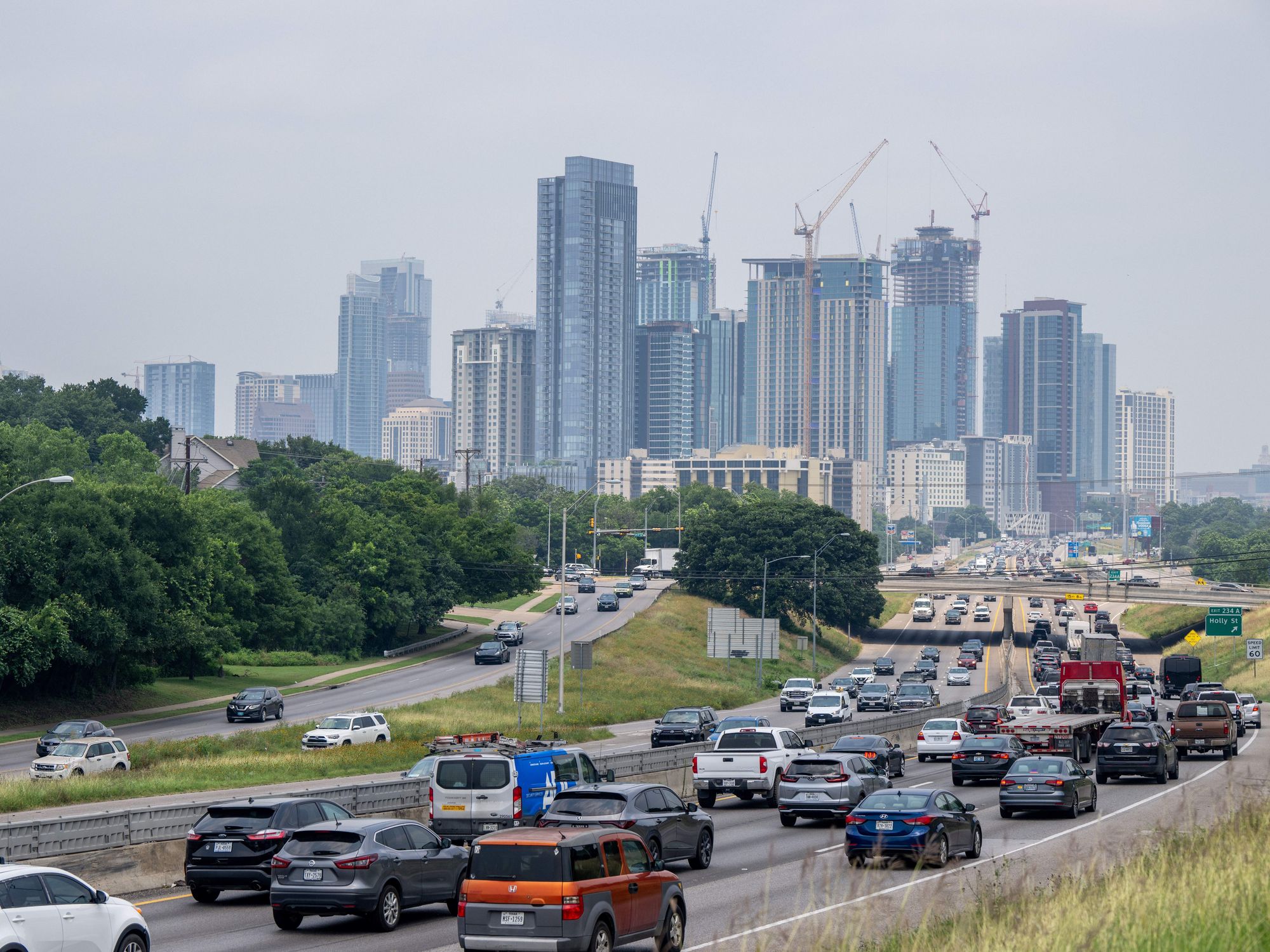 Interstate-35, I-35 in Austin, highways, freeways