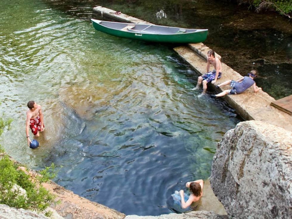 Jacob's Well best swimming holes Austin, Texas