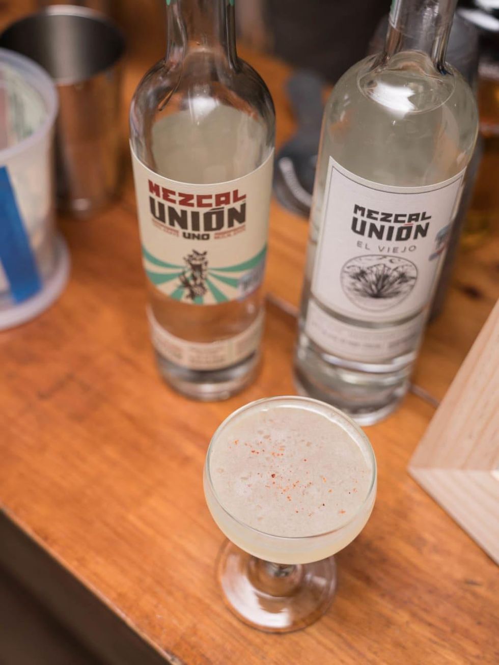 James Beard Foundation Smoke Session at The Brewer's Table Mezcal Union Cocktail