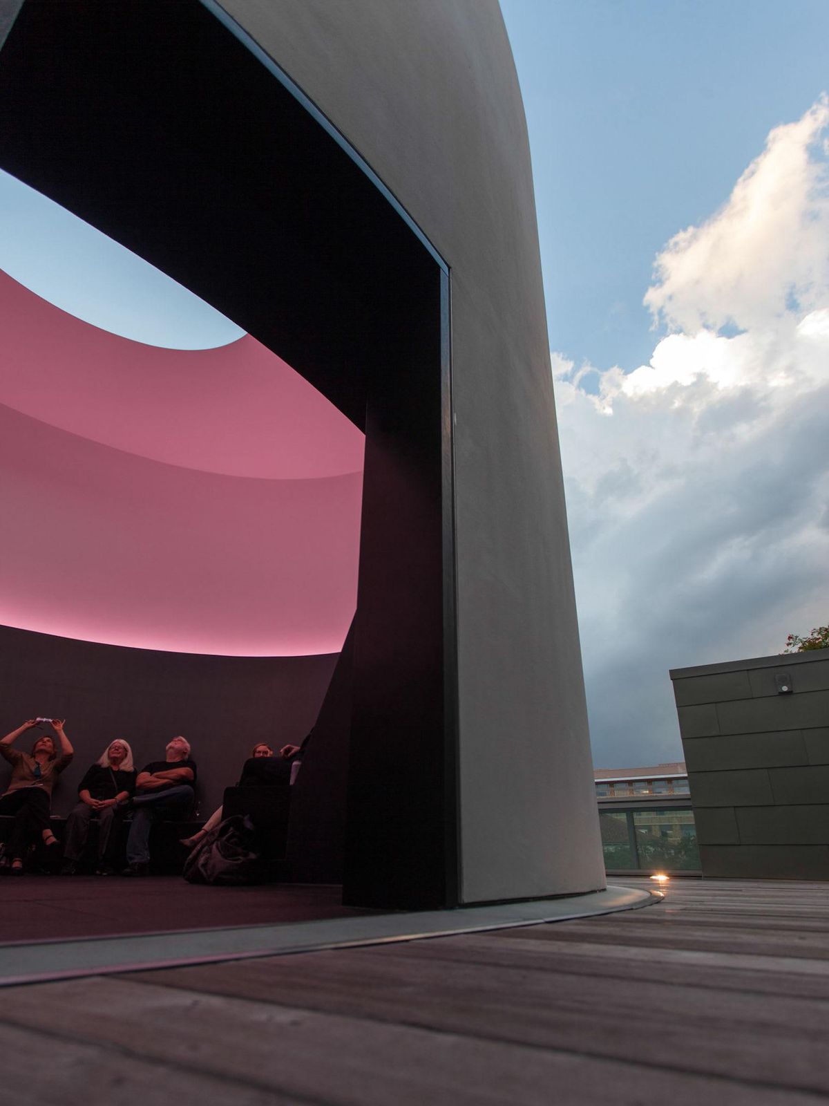 James Turrell's Skyspace The Color Inside is a permanent installation