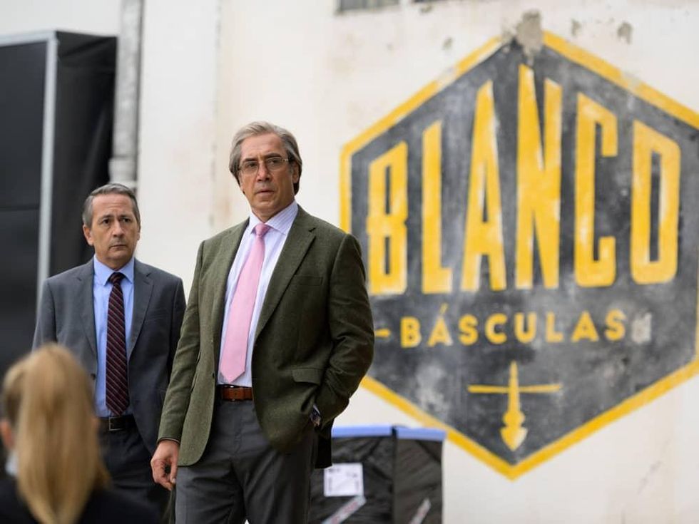 Javier Bardem and Rafa Castej\u00f3n in The Good Boss