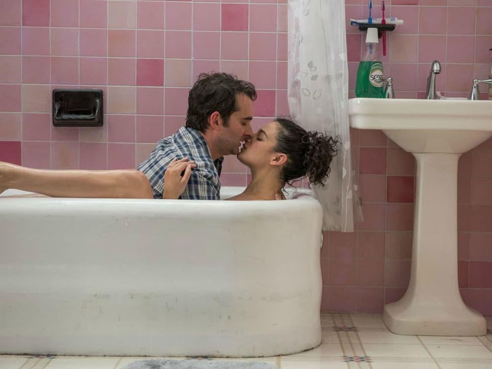 Jay Duplass and Jenny Slate in Landline