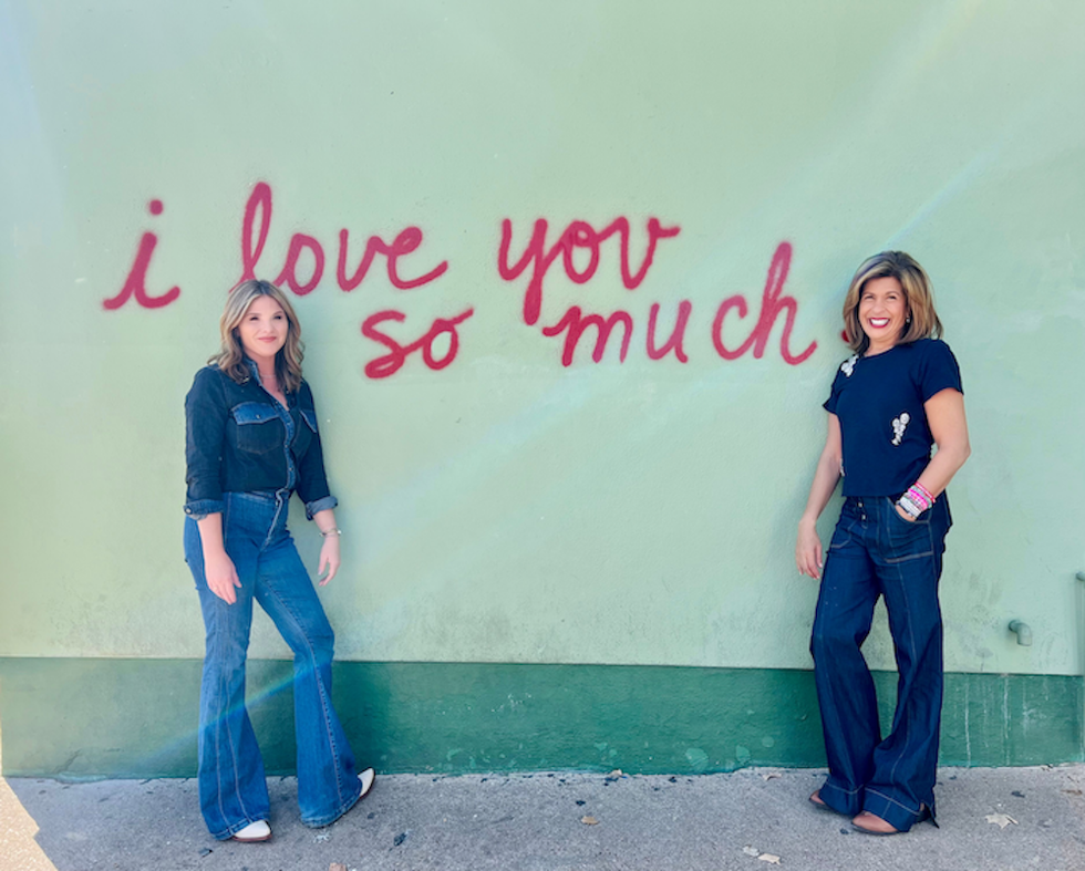 Jenna Bush Hager and Hoda Kotb in Austin.