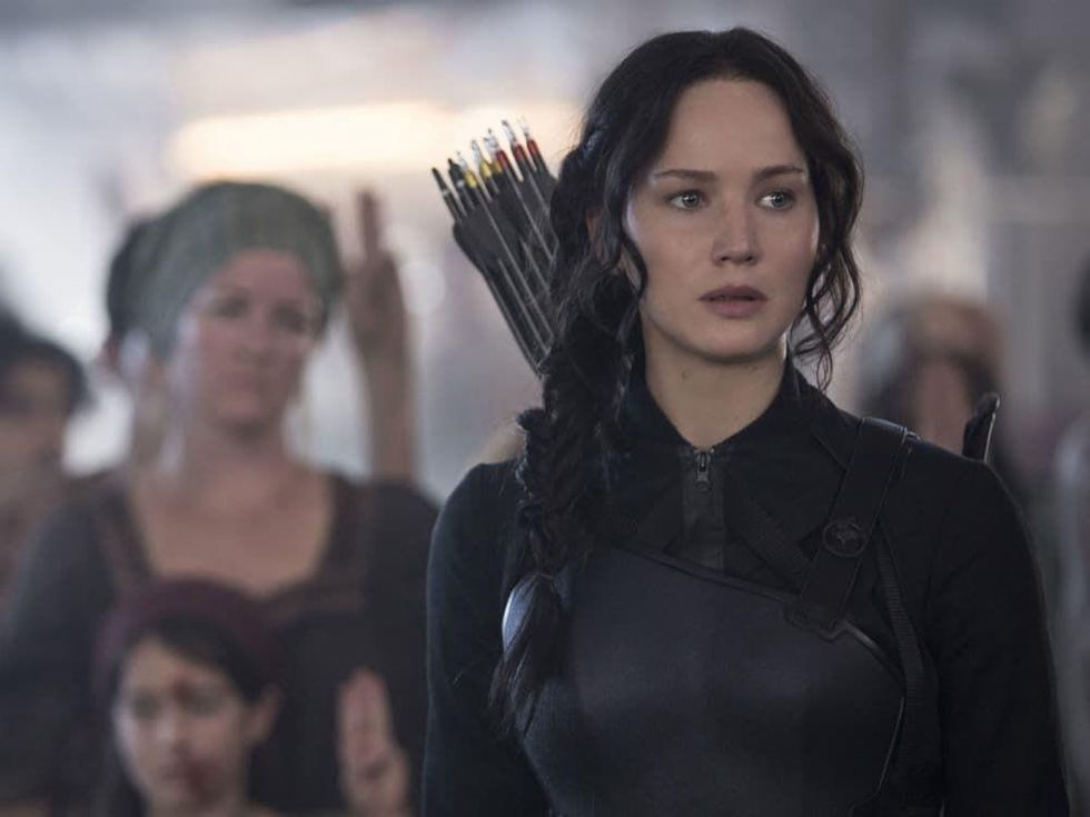Jennifer Lawrence in The Hunger Games: Mockingay - Part 1