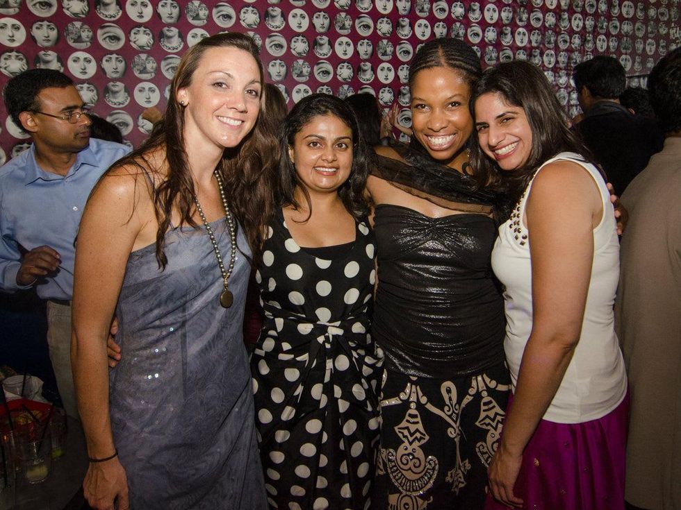 Jessica Killeen, Alisha Pandhi, Joy Scott and Sapana Donde at Bollywood Ball