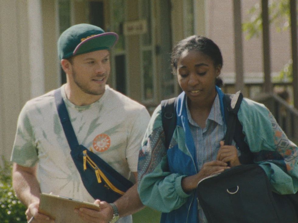 Jimmy Tetro and Ayo Edebiri in Theater Camp