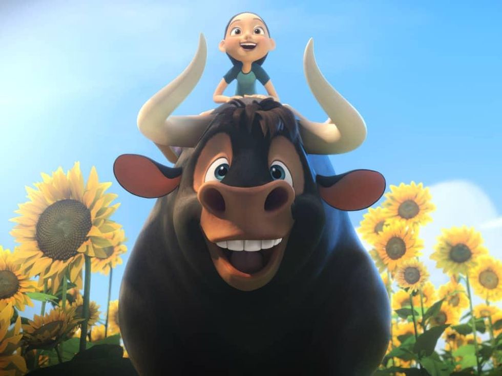 John Cena and Lily Day in Ferdinand