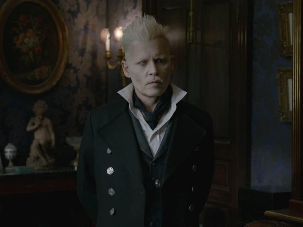 Johnny Depp in Fantastic Beasts: The Crimes of Grindelwald