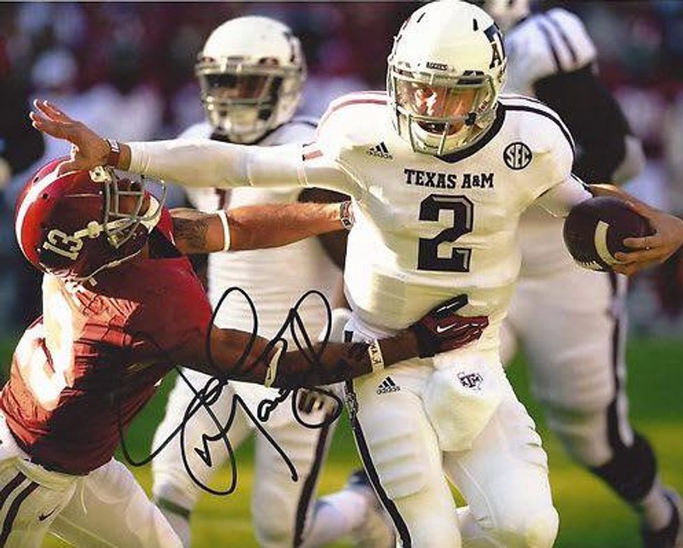 Johnny Manziel autographed picture