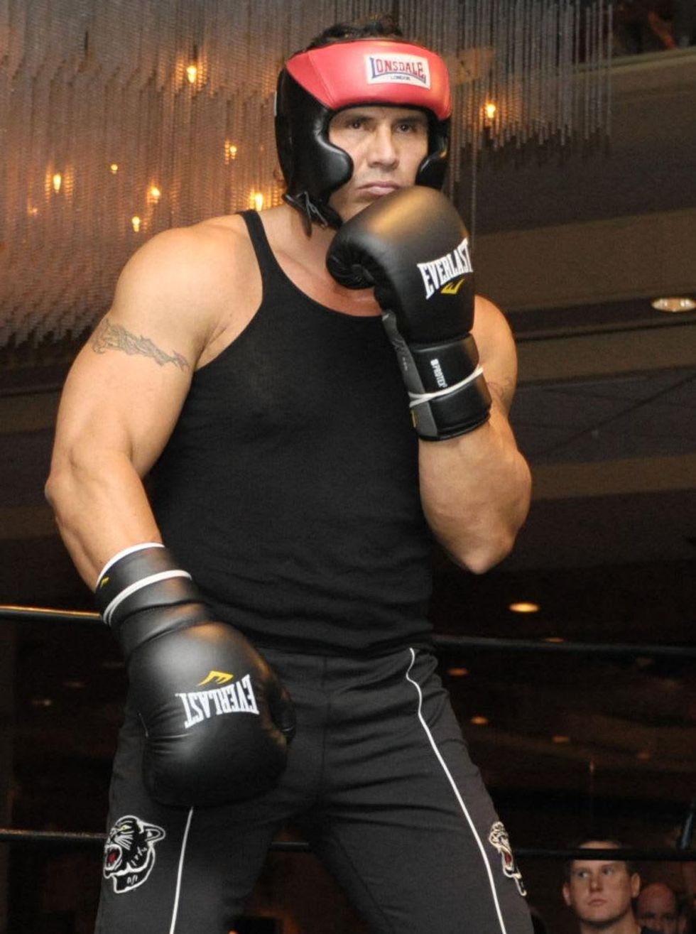 Jose Canseco in boxing gear