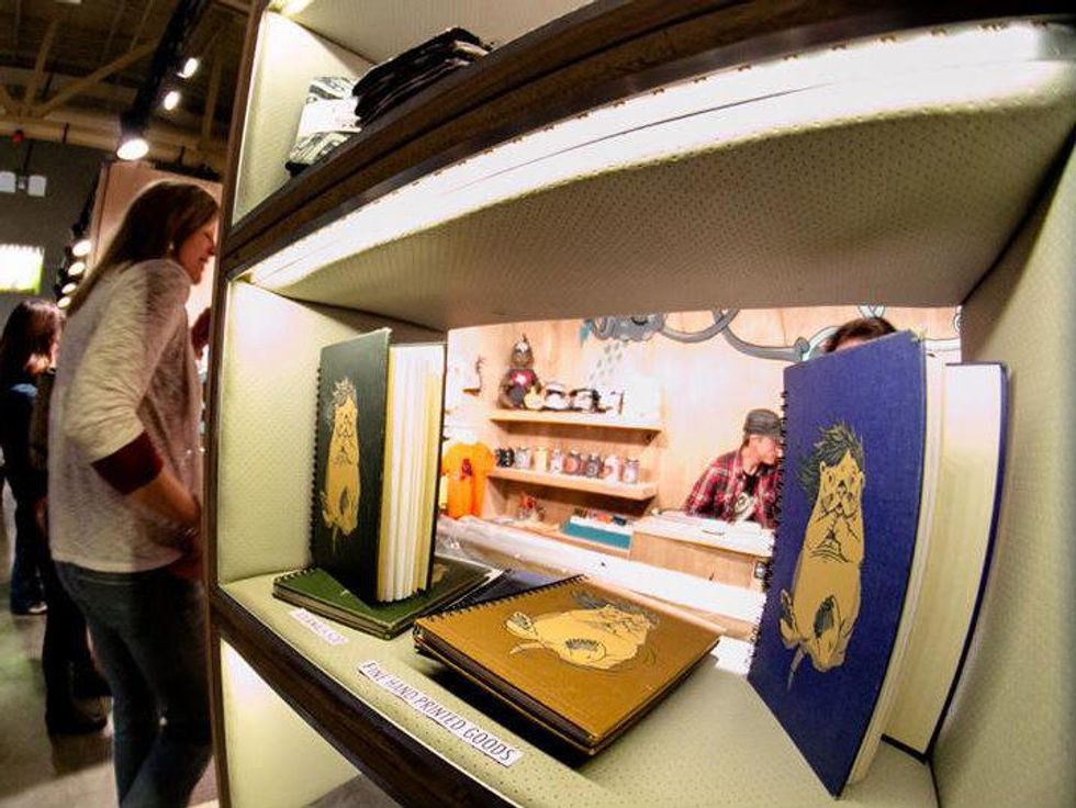 journals on sale at the Armadillo Christmas Bazaar