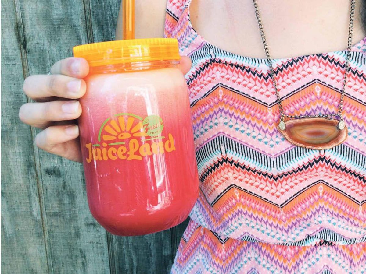 Purchase a reusable JuiceLand tumbler and get 0.50 off your drink at
