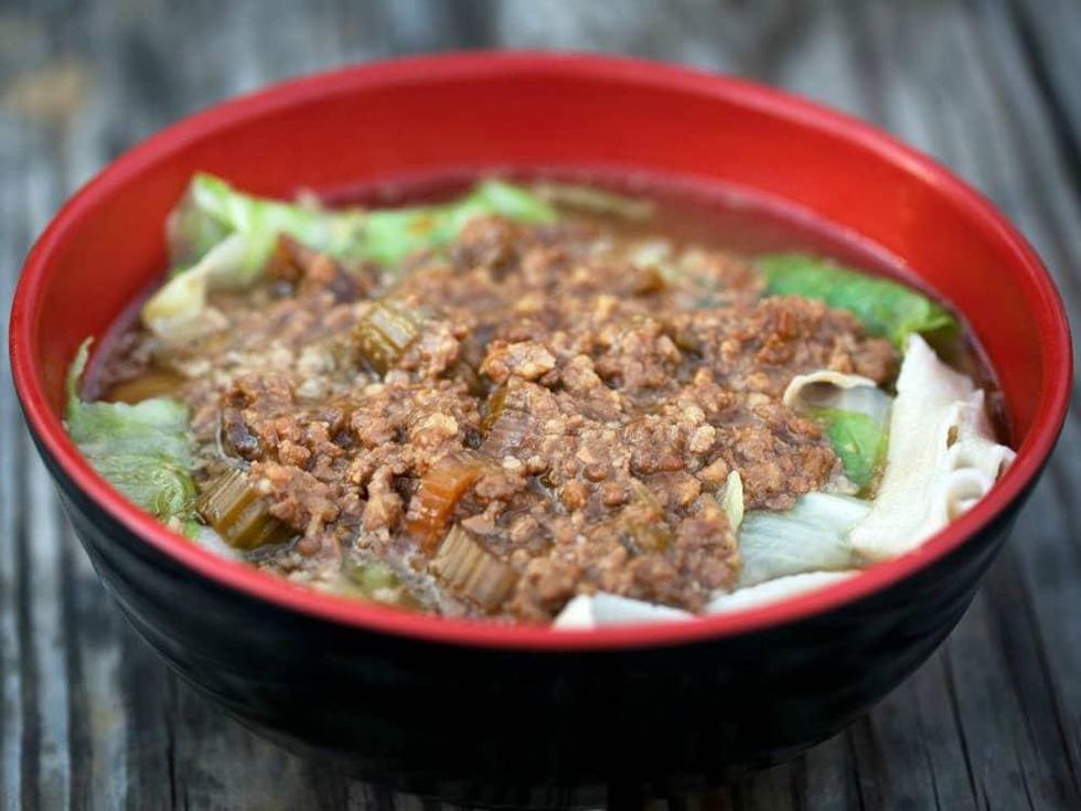 Julie's Handmade Noodles dish za jian mein