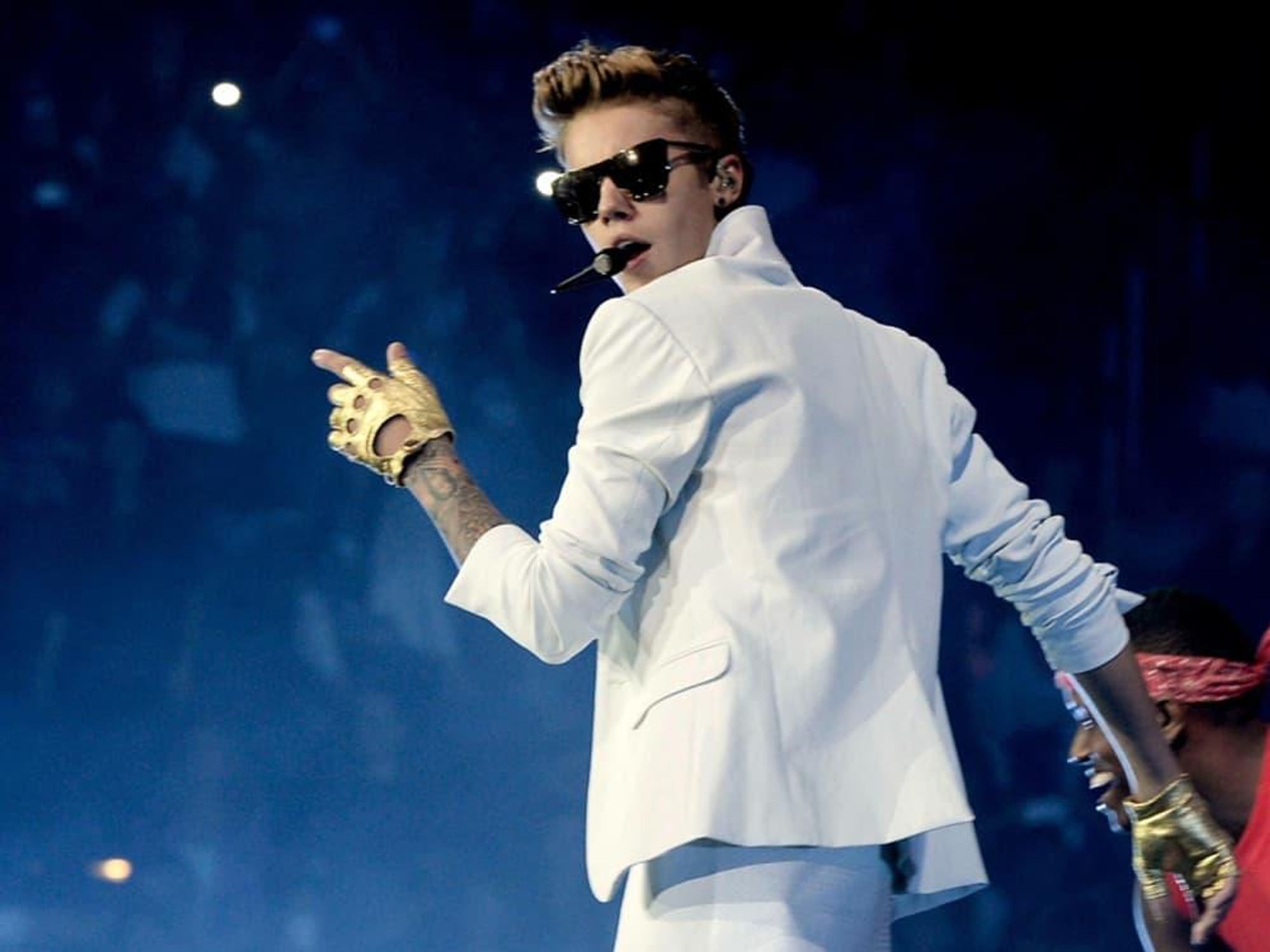 Justin Bieber in concert on Believe world tour