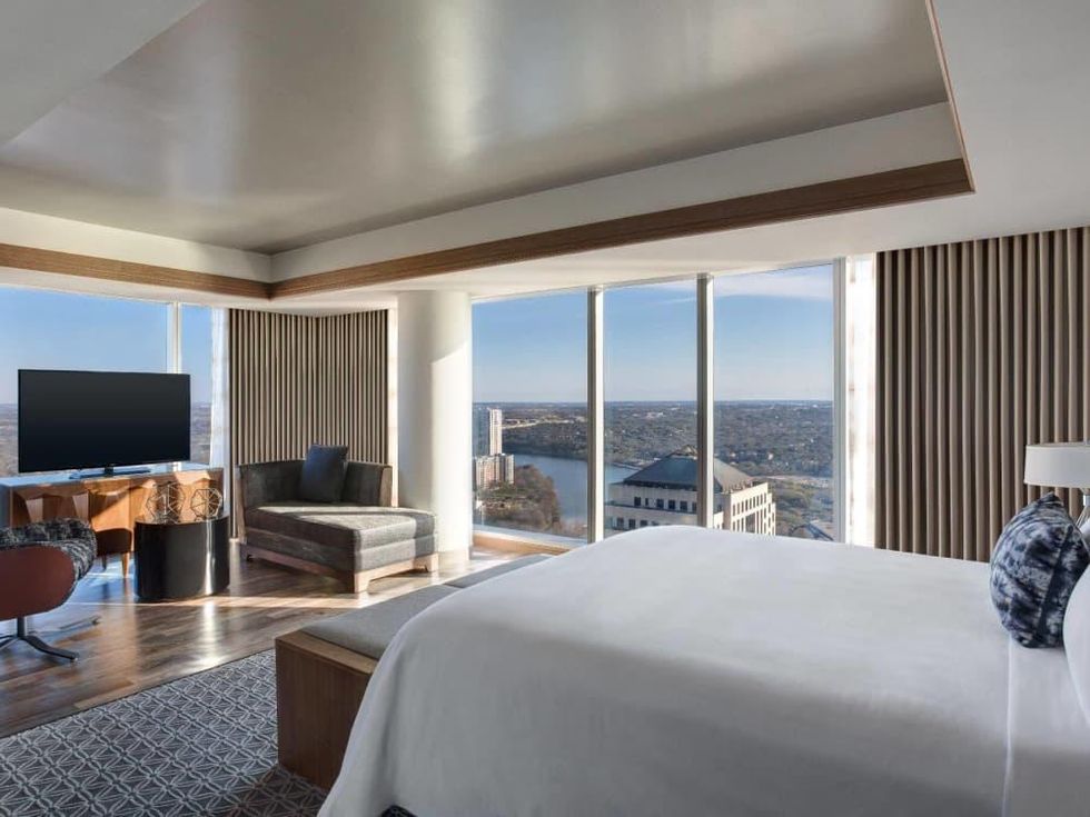 JW Marriott Austin hotel room downtown view