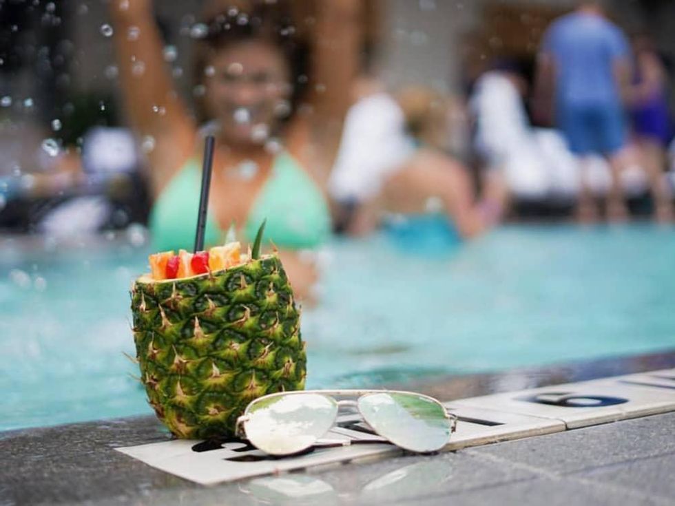 JW Marriott Austin pool drink