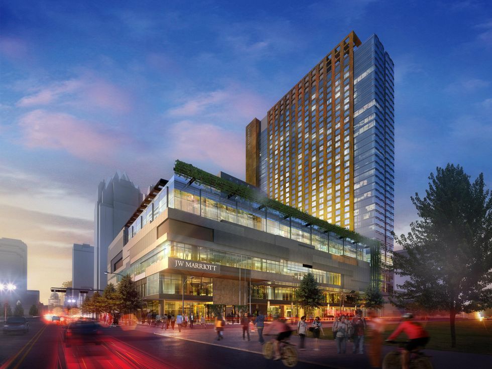JW Marriott Austin rendering from Congress perspective