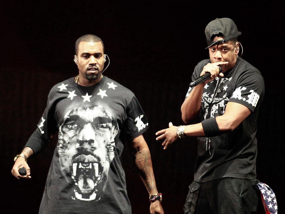 Kanye West and Jay Z together in Watch the Throne tour 2011