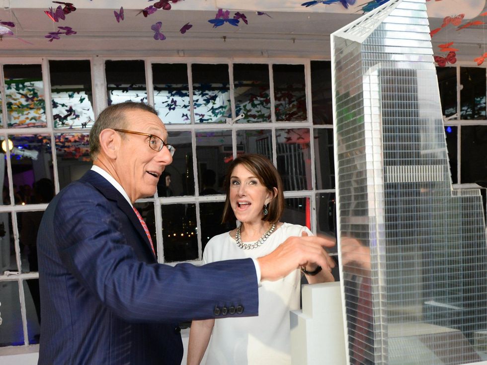 Karen Katz and Stephen Ross at Neiman Marcus party