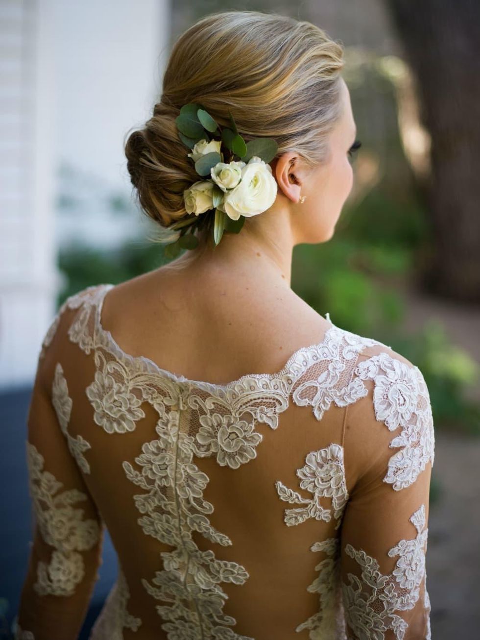 Katie Van Dyk Ben Nelson real wedding-back of gown