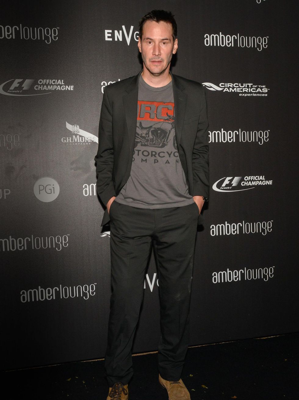 Keanu Reeves Amber Lounge F1 Austin