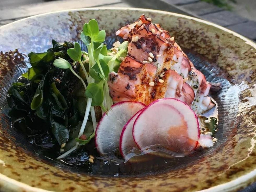 Kemuri Tatsu-ya restaurant food sunomono