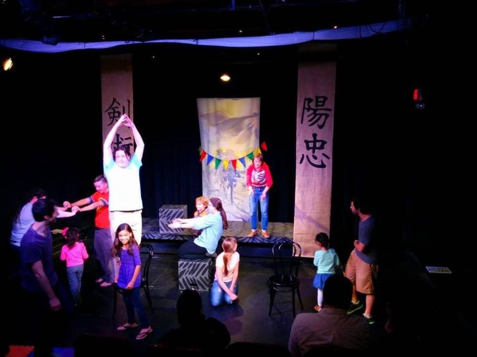 kids and family performing at Flying Theater Machine at The Hideout Theatre