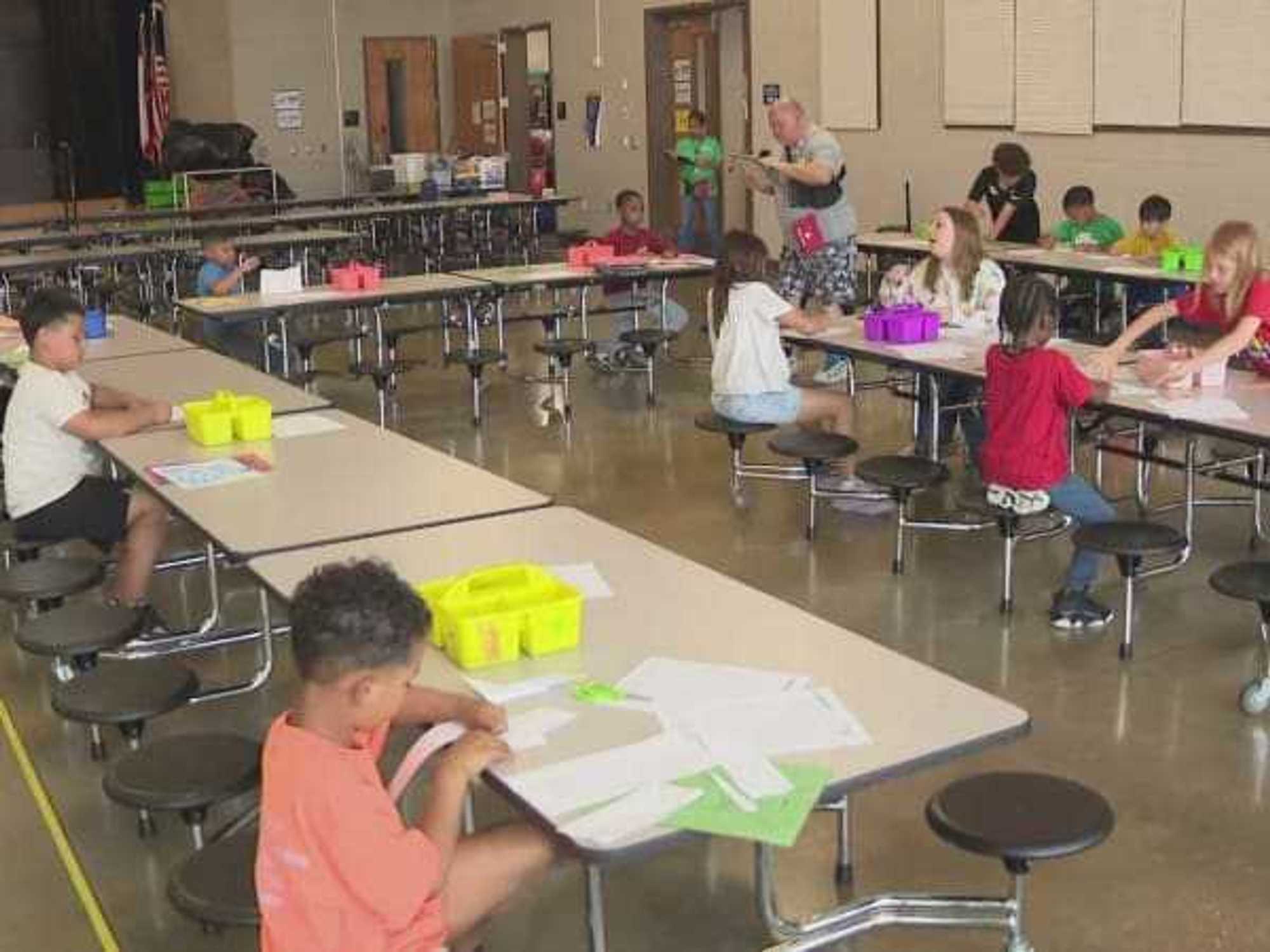 Kids at after-school program