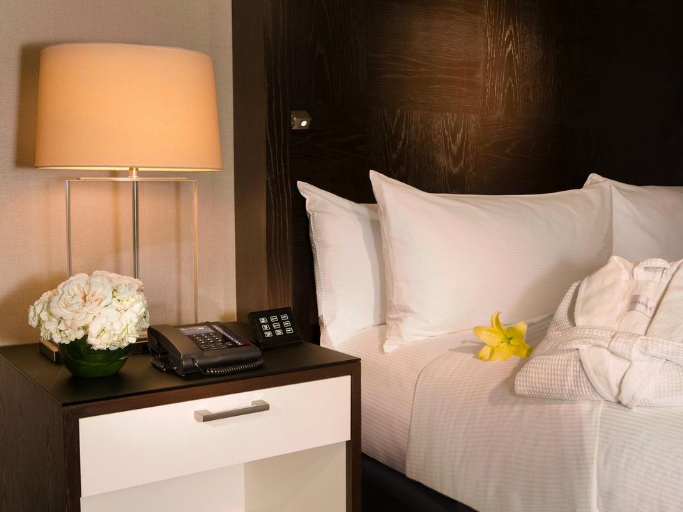 King bed room at new Hilton Austin renovations