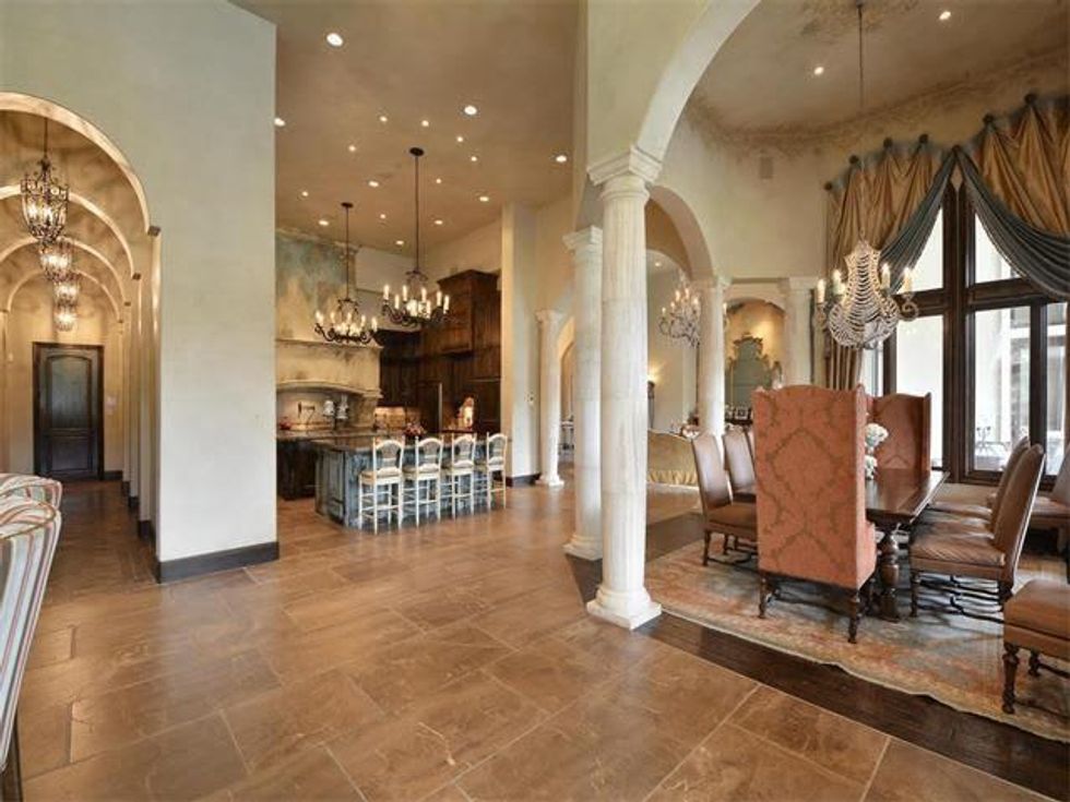 Kitchen and dining area of 8300 Big View Dr. in Austin