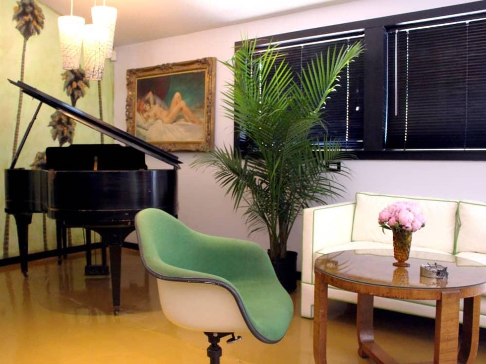 Kitty Cohen's Austin bar interior piano