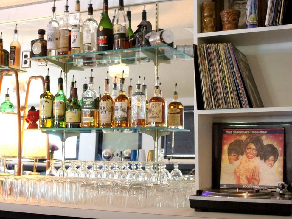 Kitty Cohen's Austin bar vinyl