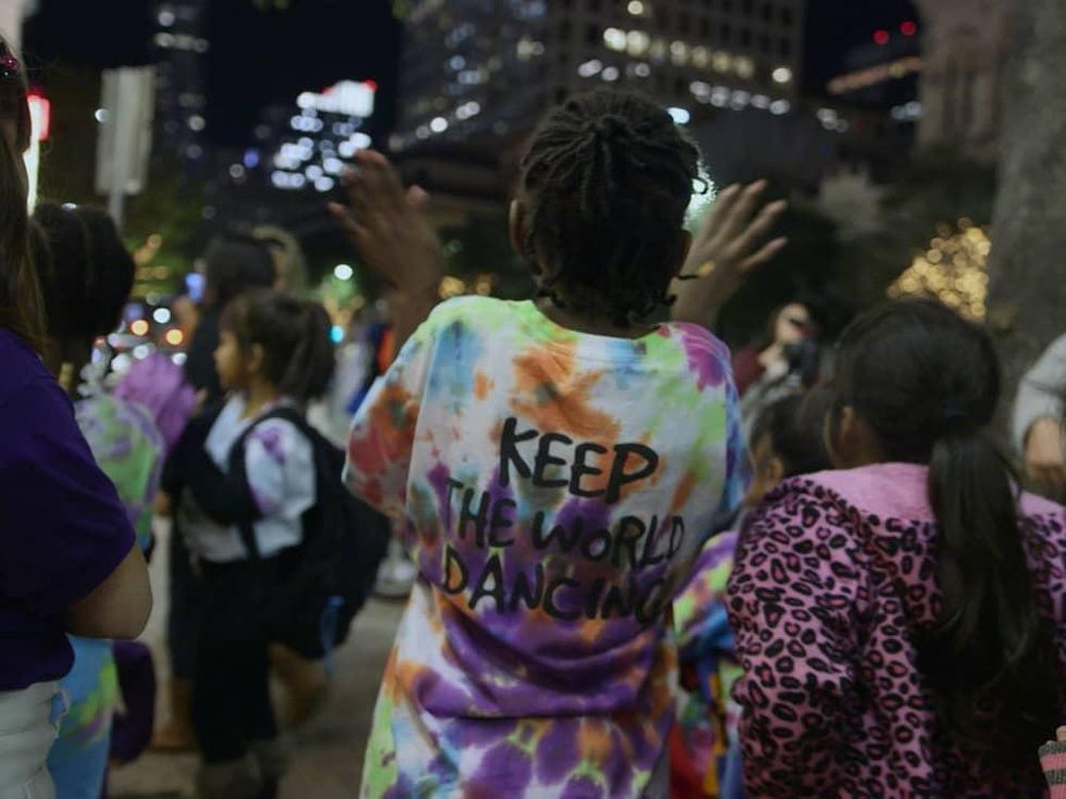 KLRU PBS Arts in Context Dance Another World students street