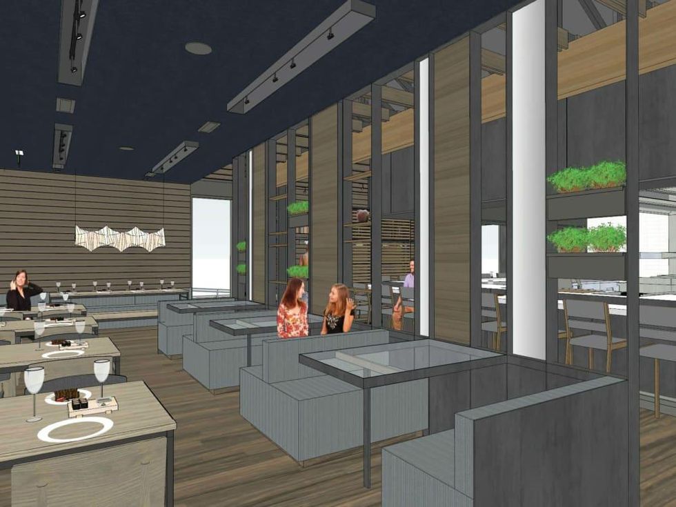 Kuneho restaurant interior rendering November 2016