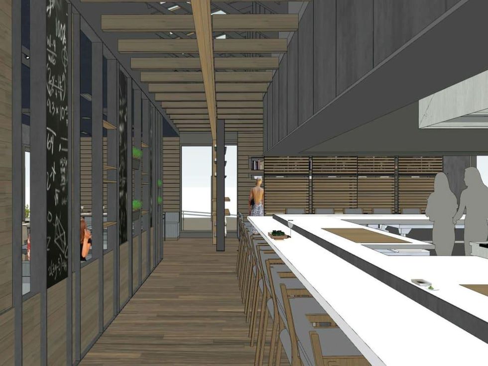 Kuneho restaurant interior rendering November 2016