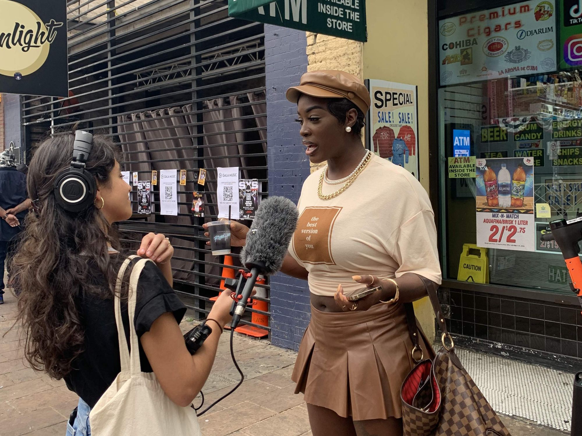 KUT producer street interview