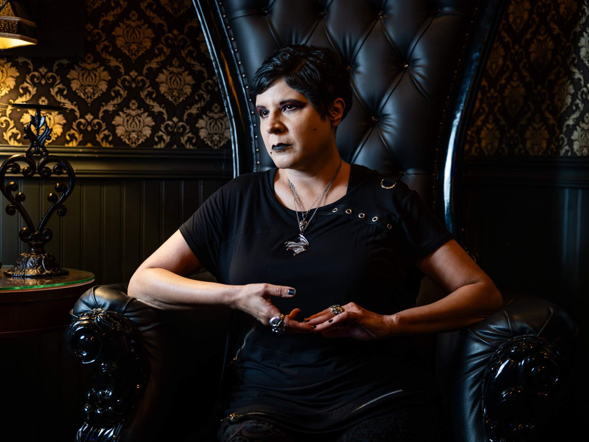 KUTX host Laurie Gallardo of (SPF 1000) Vampire Sunscreen