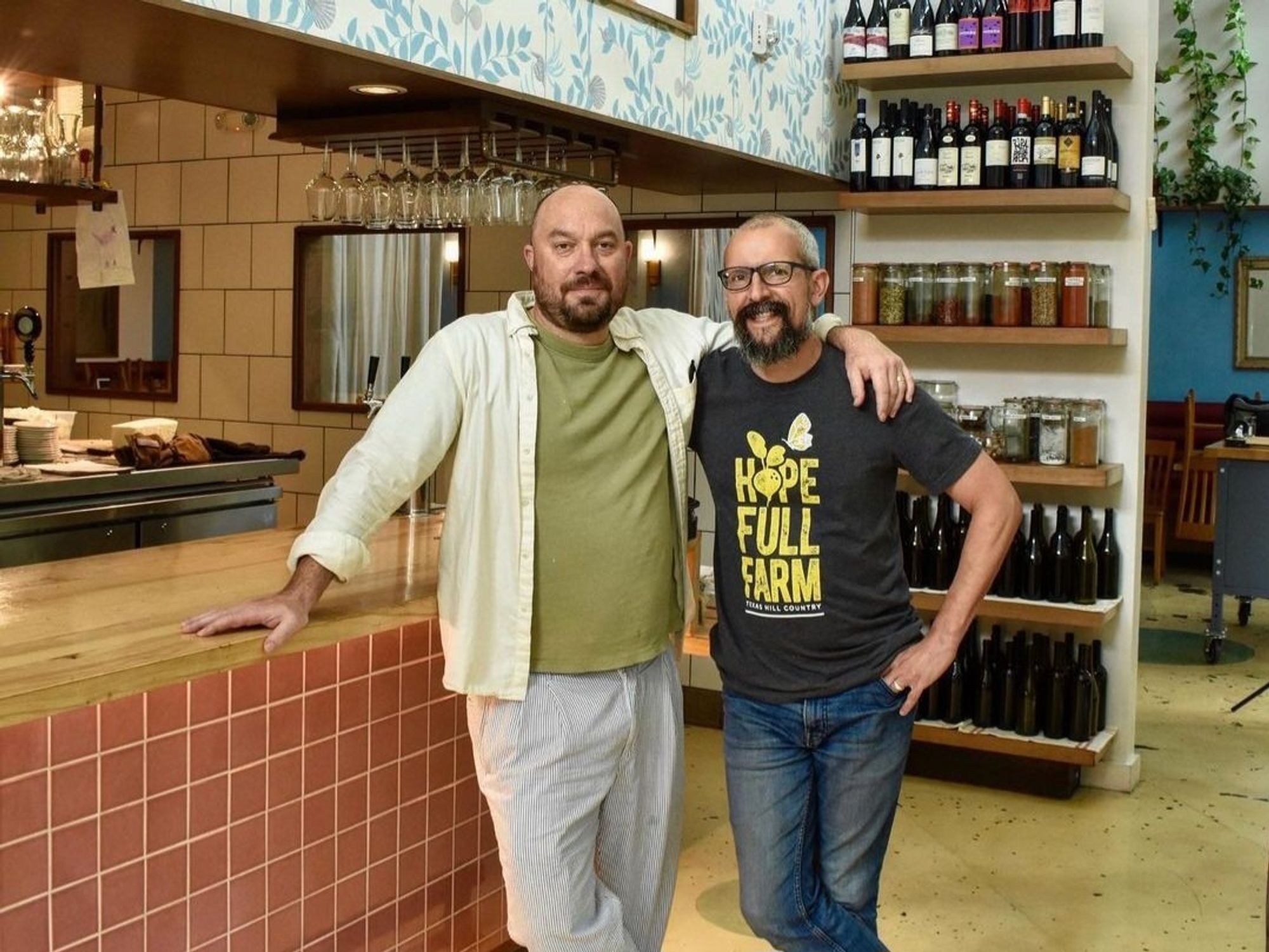L'Oca d'Oro owners Fiore Tedesco (left) and Adam Orman (right)