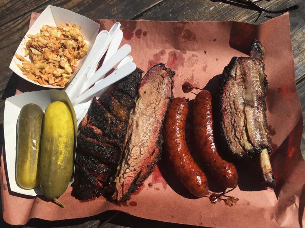 La Barbecue BBQ spread