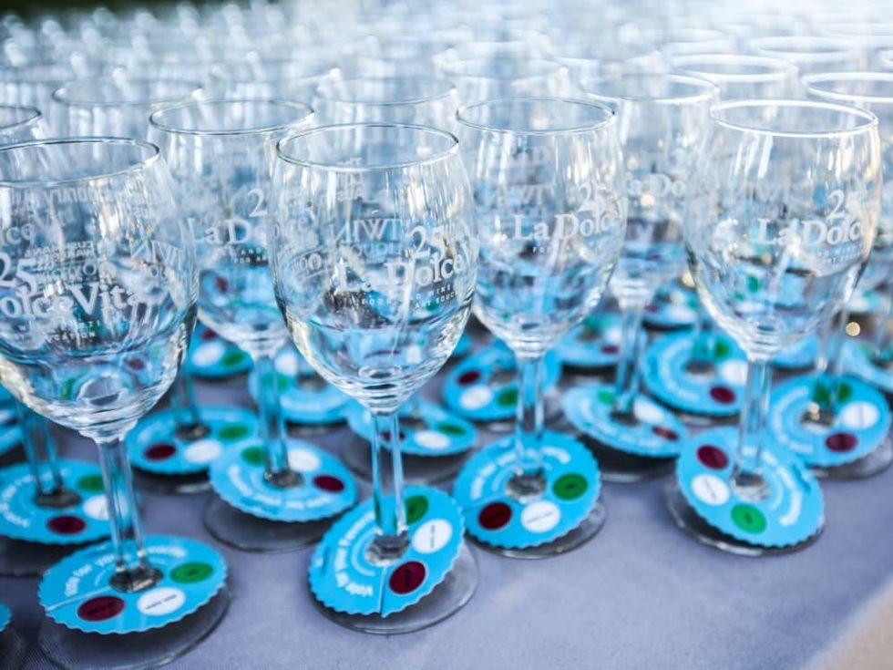 La Dolce Vita Food and Wine Festival The Contemporary Austin glasses 2014