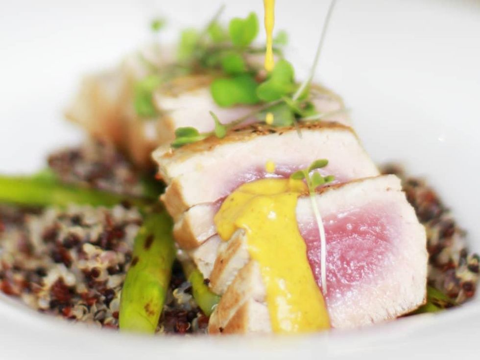 Lake Austin Spa Resort food tuna quinoa 2015