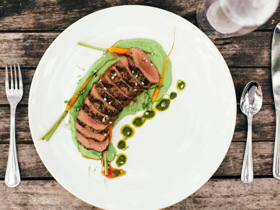 Lamb strip loin at Travaasa Austin